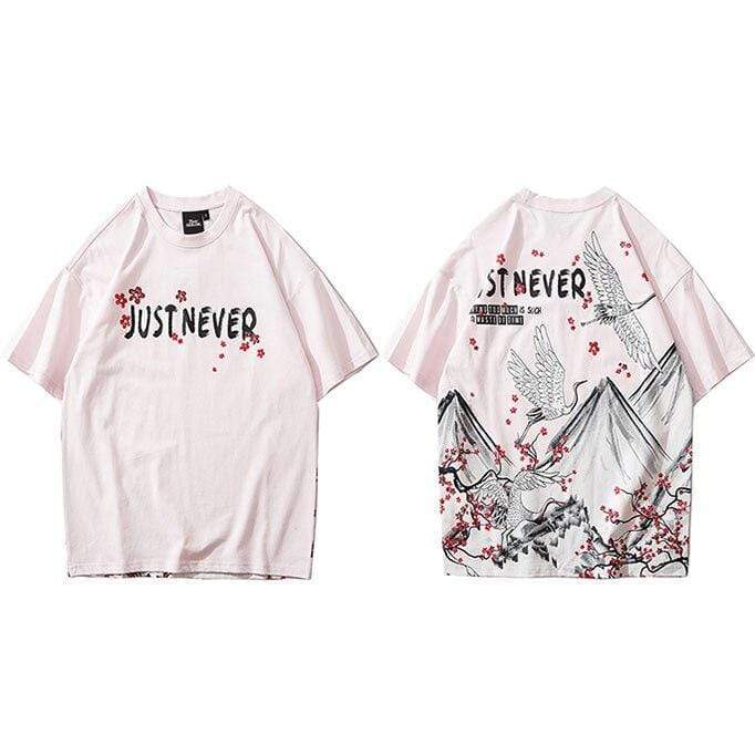 Just Never Crane T-shirt </br> Japanese T-Shirt