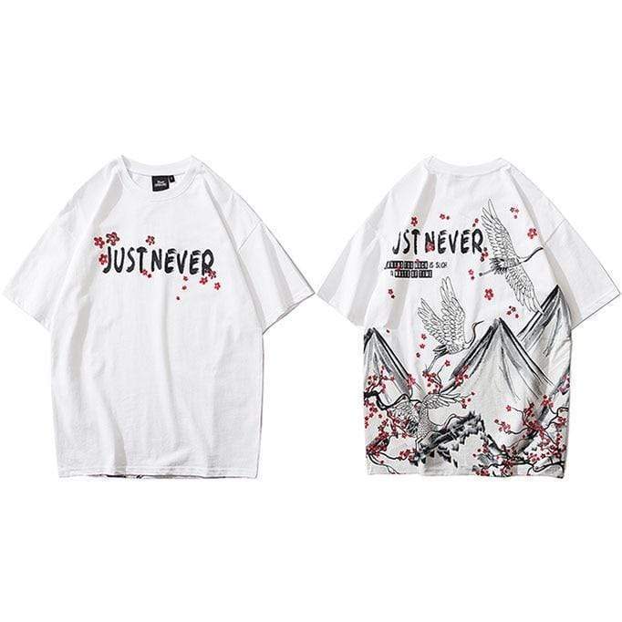 Just Never Crane T-shirt </br> Japanese T-Shirt