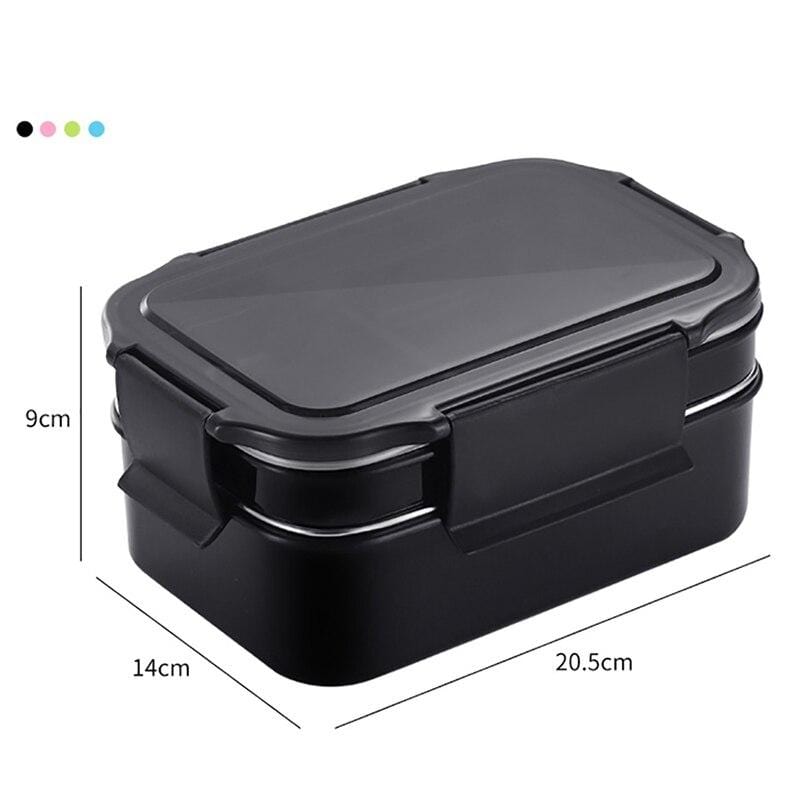 Stainless Steel Thermos Lunch Box for Kids Gray Bag Set Bento Box Leakproof  Japanese Style Food