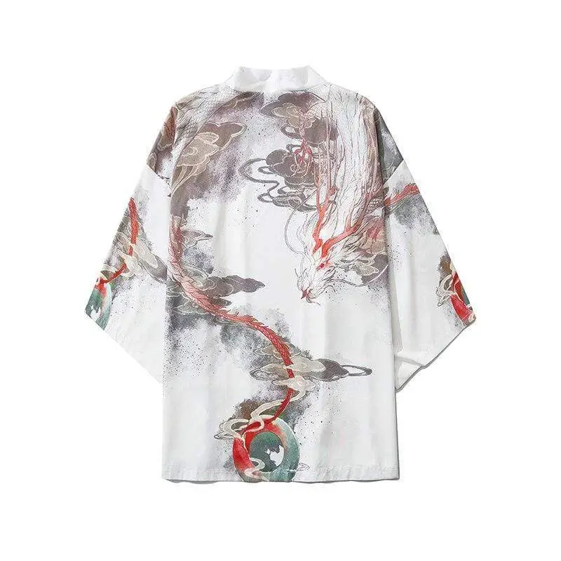 Japanese Ancient Warrior Apparels Asian Traditional Grey Yukata Robe Summer Festival  Male Clothing