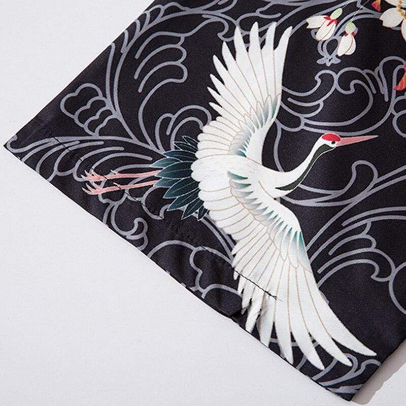 Kimono Jacket White Birds