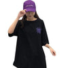 Korean Ulzzang Chic Graphic Printed Old School Style Oversized All Match Women Tee Tops Girl T-shirts