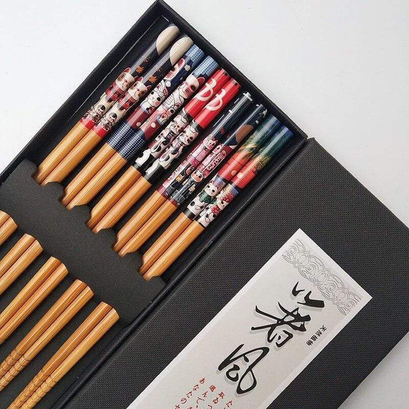 Maneki Neko Japanese Chopsticks Box </br> Japanese Chopsticks
