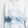 Men Hip Hop Hoodie Sweatshirt Streetwear Snow Mountain Print Pullover Harajuku Cotton Casual Hooded Hoodie Sweat Shirt White