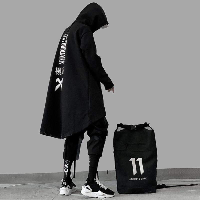michalkova japanese sweatshirt Mens Oversize Hoodies Long Cloak Hip Hop Gothic Outwear Streetwear Coat Harajuku Style Male Tops