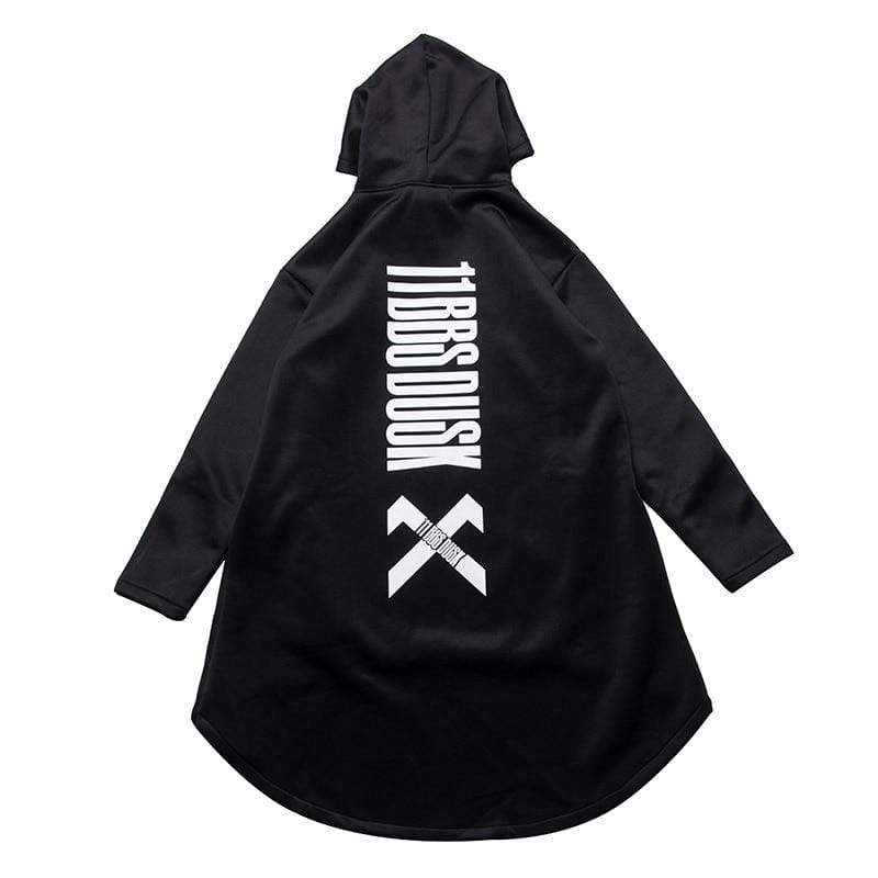 michalkova japanese sweatshirt Mens Oversize Hoodies Long Cloak Hip Hop Gothic Outwear Streetwear Coat Harajuku Style Male Tops