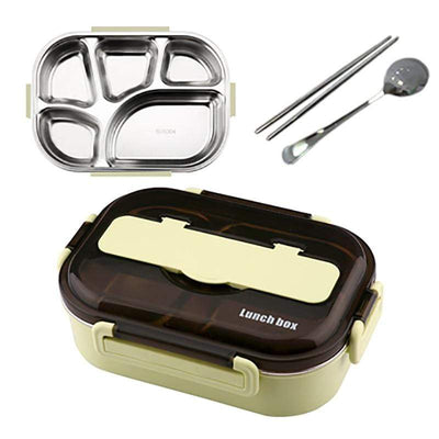 Portable Stainless Steel Japanese Bento Box | Japanese Temple