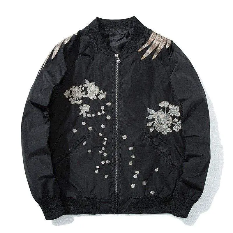 Phoenix Asian Bomber Jacket | Japanese Temple