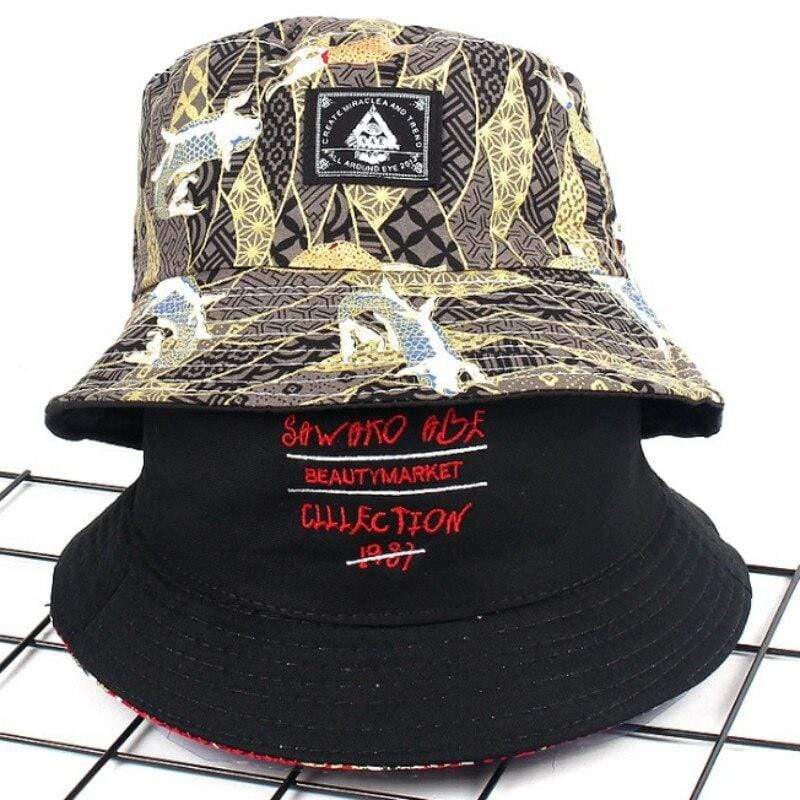 Printed Reversible Bucket Hat For Women Spring Summer Fishing Cap Two Side Wear Beach Panama Hat Casual Fishermen Sun Hat Sunhat