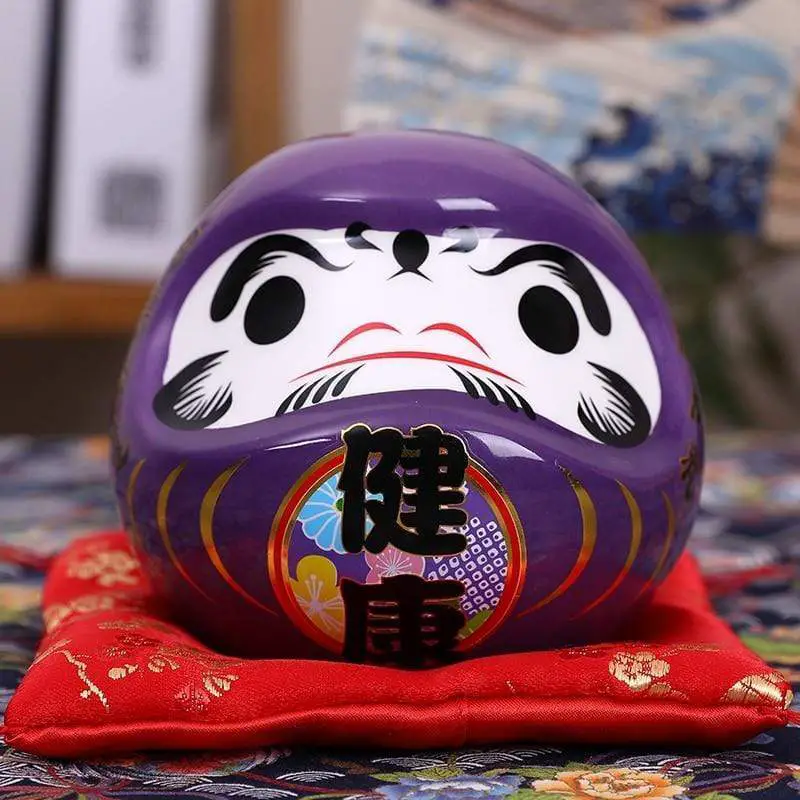 Purple Daruma Doll | Japanese Temple