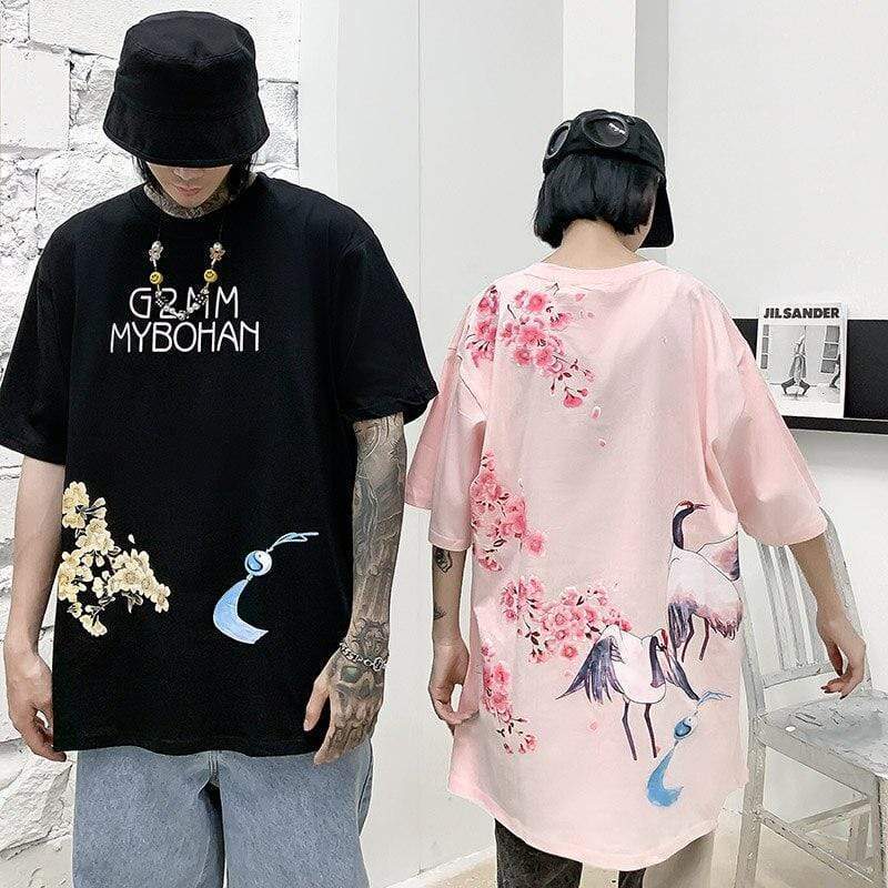 Royal Cranes </br> Japanese T-Shirt