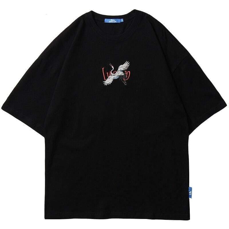Sakura Lucky Crane </br> Japanese T-shirt