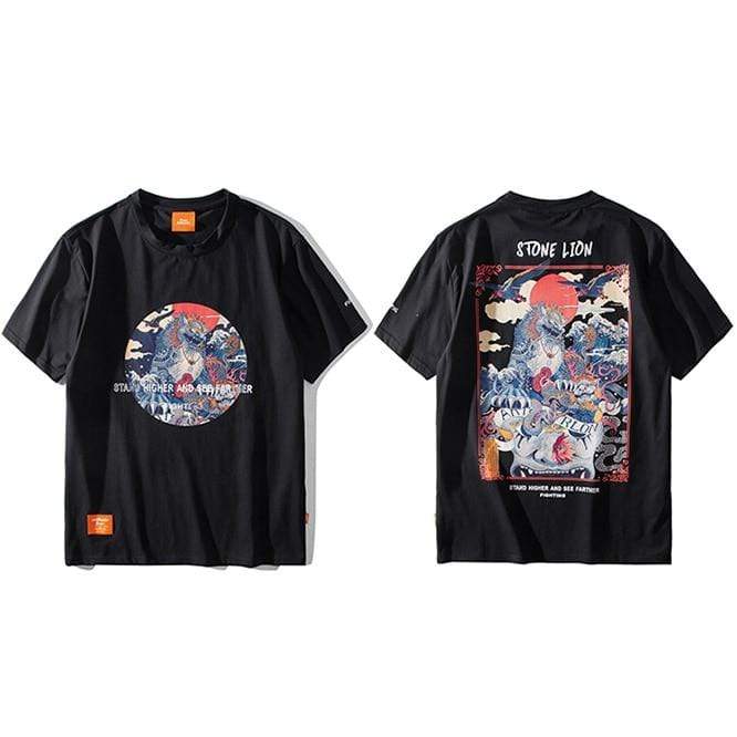 Stone Lion </br> Japanese T-Shirt