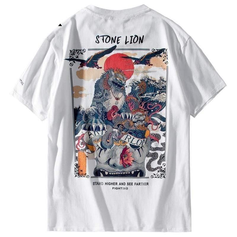 Stone Lion </br> Japanese T-Shirt
