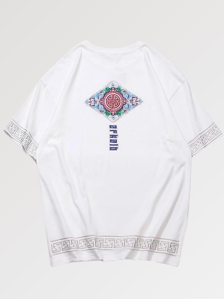 T-Shirt Broderie Japonaise 'Kadoma'