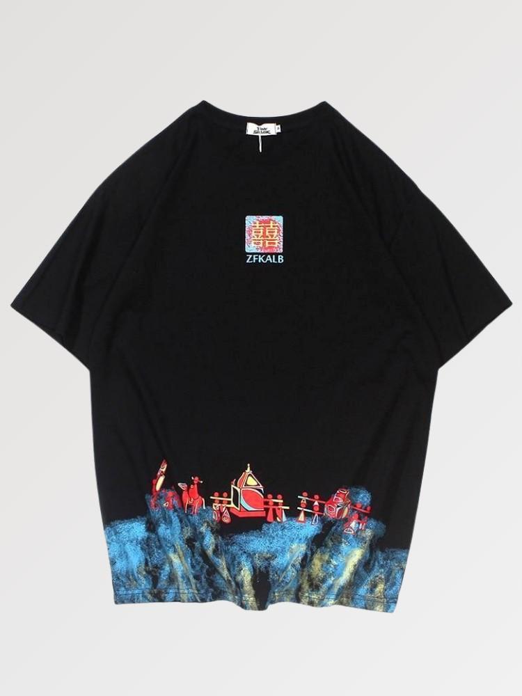 T-Shirt Estampe Japonaise 'Sayama'