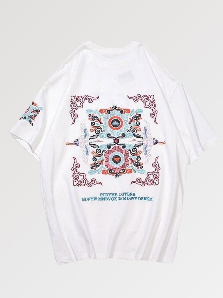 T-Shirt Japonais Brodé 'Kurashiki'