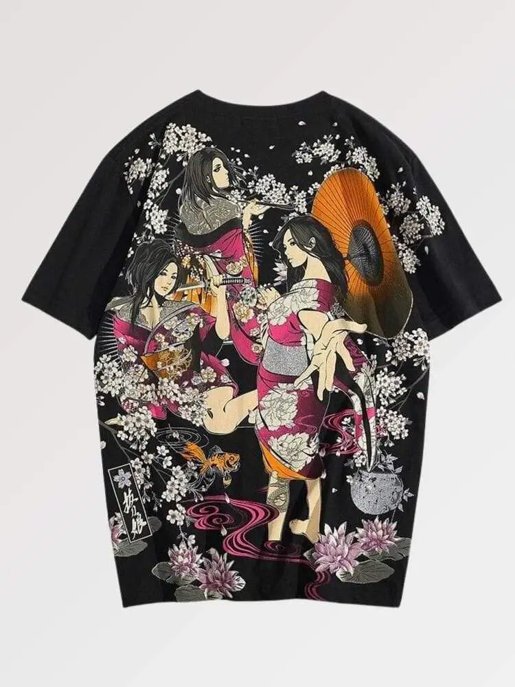 T-Shirt Japonais Geisha 'Niigata'