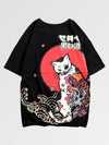 T-Shirt Japonais 'Koi x Neko'