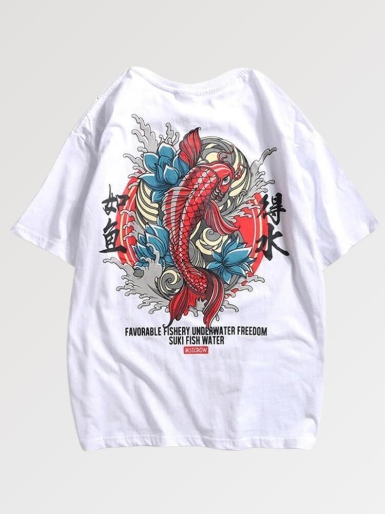 T-Shirt Poisson Japonais 'Yokote'