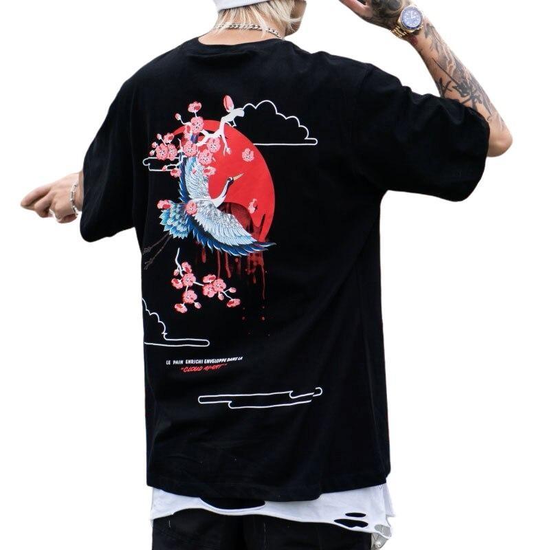 Tee Shirt Grue Japonaise 'Tsugaru'