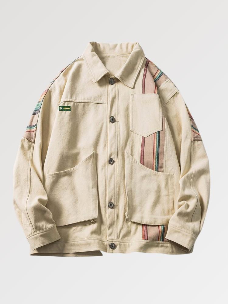 Veste en Jean Beige 'Safari x Kastudio'