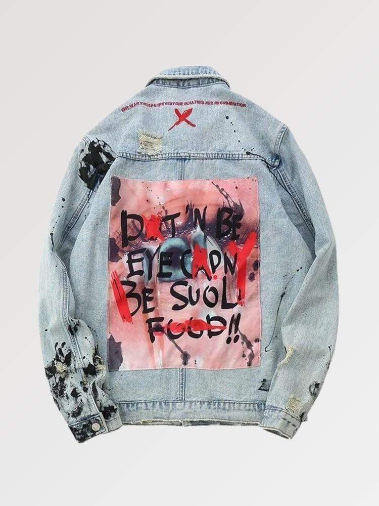Veste en Jean Déchiré 'OKP V 1.0'