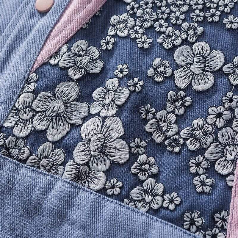 Veste en Jean Rose 'Hana Rivoli'