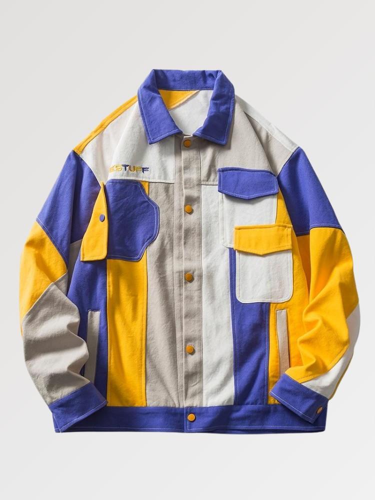 Veste Streetwear Bicolore 'Letter Akoya'