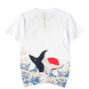 Whale in Raging Ocean </br> Japanese T-Shirt