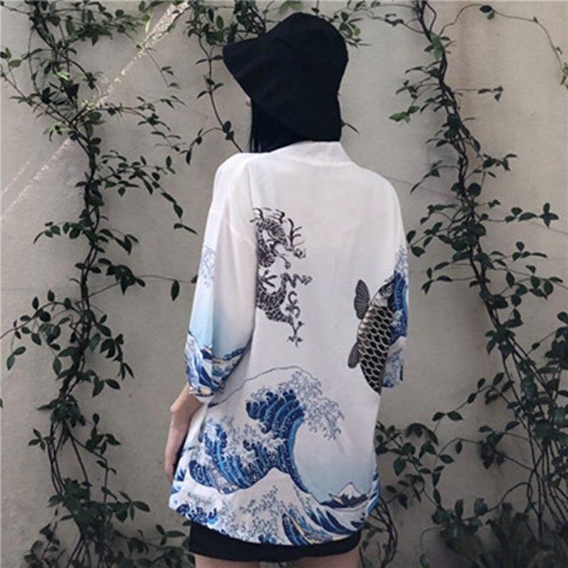 Woman Kimono Jacket Kanagawa