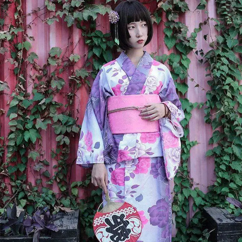 Purple Geisha Kimono women's Kimono | Japanese Temple